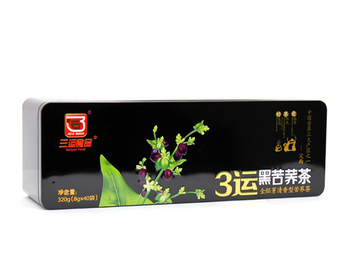 黑苦蕎茶鐵盒包裝